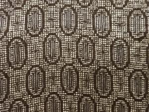 アンティーク　十字に抽象模様織り出し本場泥大島紬着物